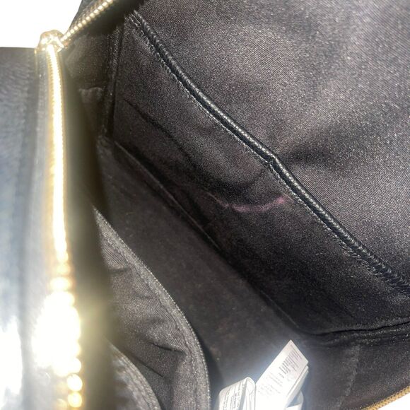 Aldo Pebbled Faux Leather Gold Hardware Handbag Travel Backpack - Picture 5 of 7